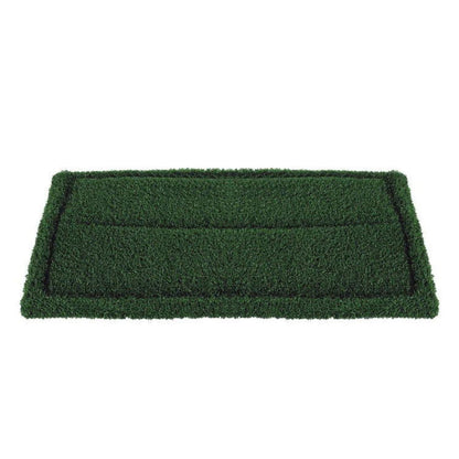 CleanFreak 14" x 28" Green Extreme Grout Scrubbing Turf Pads - Case of 4 - AME-40291428