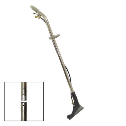 CleanFreak® 12" Adjustable Glide 2-Piece Carpet Extractor Wand w/ 1 Jet - #08 Orifice