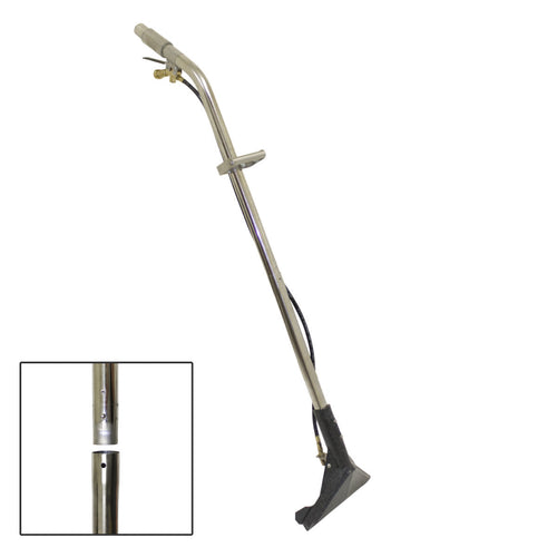CleanFreak® 12" Adjustable Glide 2-Piece Carpet Extractor Wand w/ 1 Jet - #08 Orifice