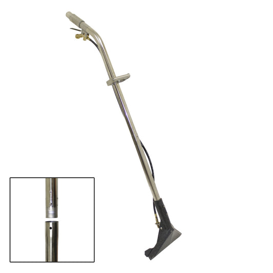 CleanFreak® 12" Adjustable Glide 2-Piece Carpet Extractor Wand w/ 1 Jet - #08 Orifice