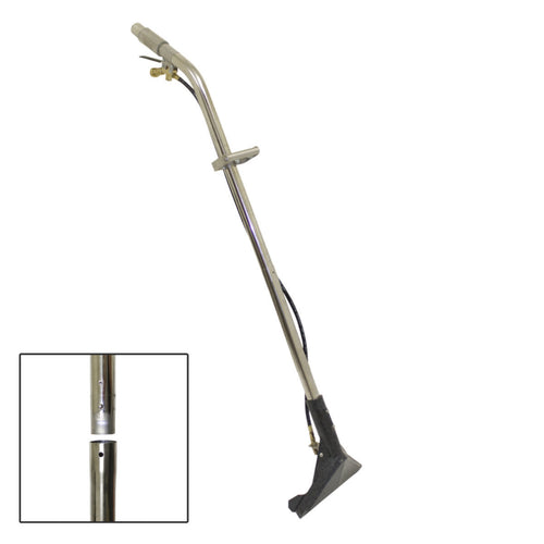 CleanFreak 12" Adjustable Glide 2-Piece Carpet Extractor Wand for High Pressure & Heat w/ 1 Jet - #02 Orifice - CPL-WFP21V11002JG