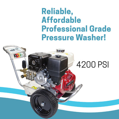 CleanFreak 4.0 GPM Pressure Washer w/ Honda GX390 Engine (Gas) - 4,200 PSI - WET-CF4240HV