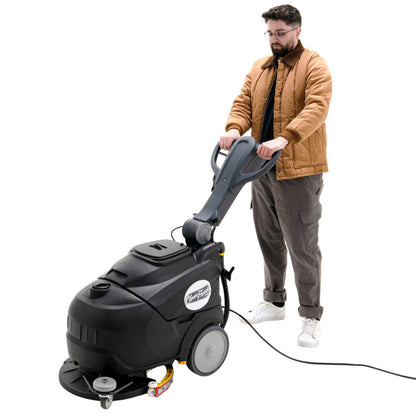 CleanFreak 18" Reliable 18E Electric Auto Scrubber w/ Nylon Brush - 8 Gallons - IES-18E-CF