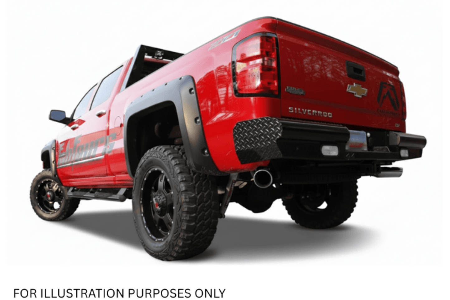 2007 Chevy Silverado 2500 Complete Protection Kit - Fab Fours + Westin Automotive Steps