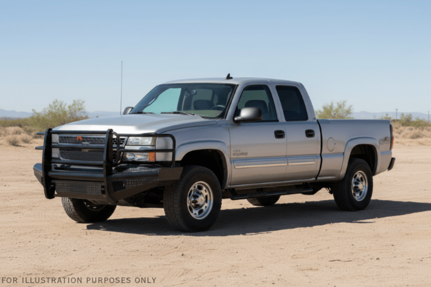 2007 Chevy Silverado 2500 Complete Protection Kit - Fab Fours + Westin Automotive Steps