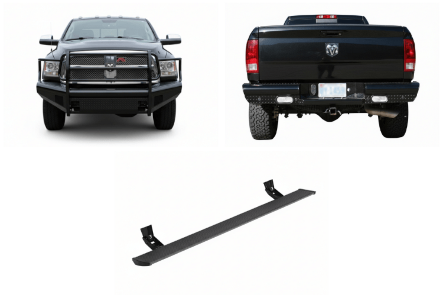 2009 Dodge Ram 2500 Complete Protection Kit - Fab Fours +AMP Research Steps