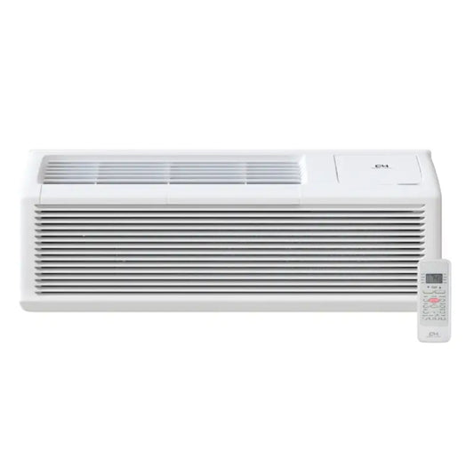 Cooper & Hunter 12,000 BTU PTAC Air Conditioner, Heat Pump, Heating and Cooling, w/Electric Cord and Remote - CH-PTW-12HPGF