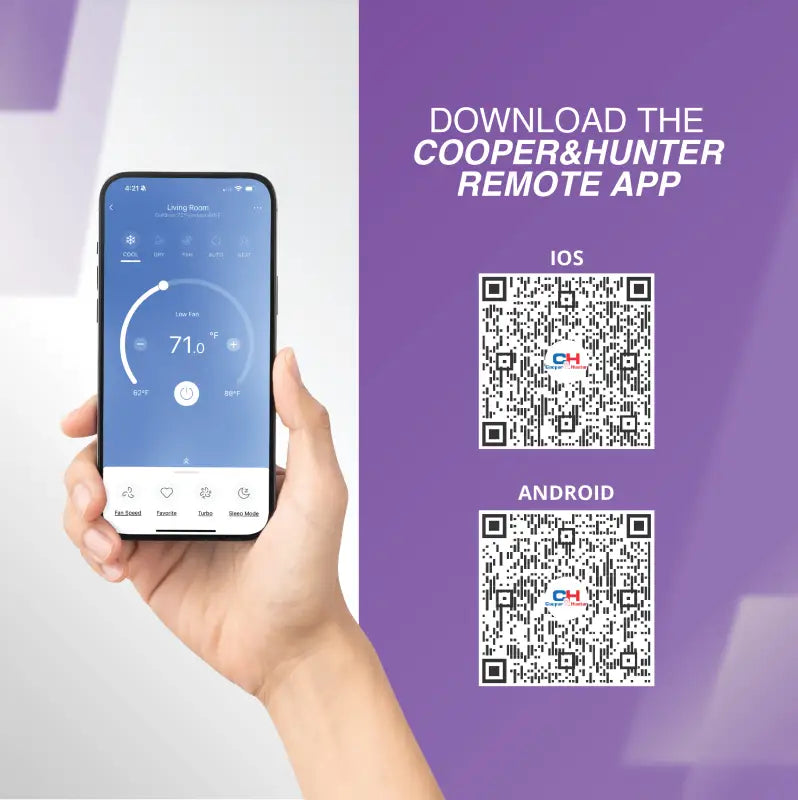Cooper & Hunter 9,000 BTU 115V Ductless Mini Split AC Wall Mounted Olivia Series Heat Pump