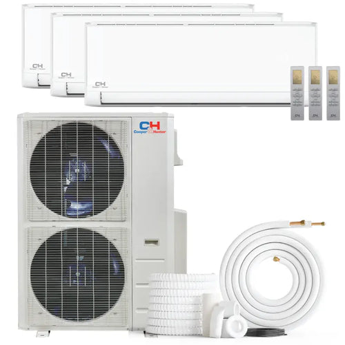 Cooper & Hunter Olivia 60,000 BTU 3-Zone 6k+12k+36k Wall Mount, 230V, R454B - Ductless Mini Split Air Conditioner Heat Pump