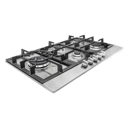 Cosmo 30" Gas Cooktop in Stainless Steel with 5 Sealed Brass Burners - COS-850SLTX-E