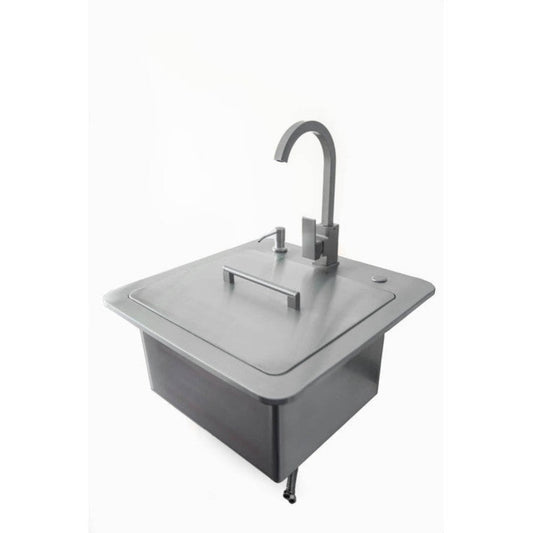 COYOTE 21" SINK WITH FAUCET, DRAIN, SOAP DISPENSER - C1SINKF21