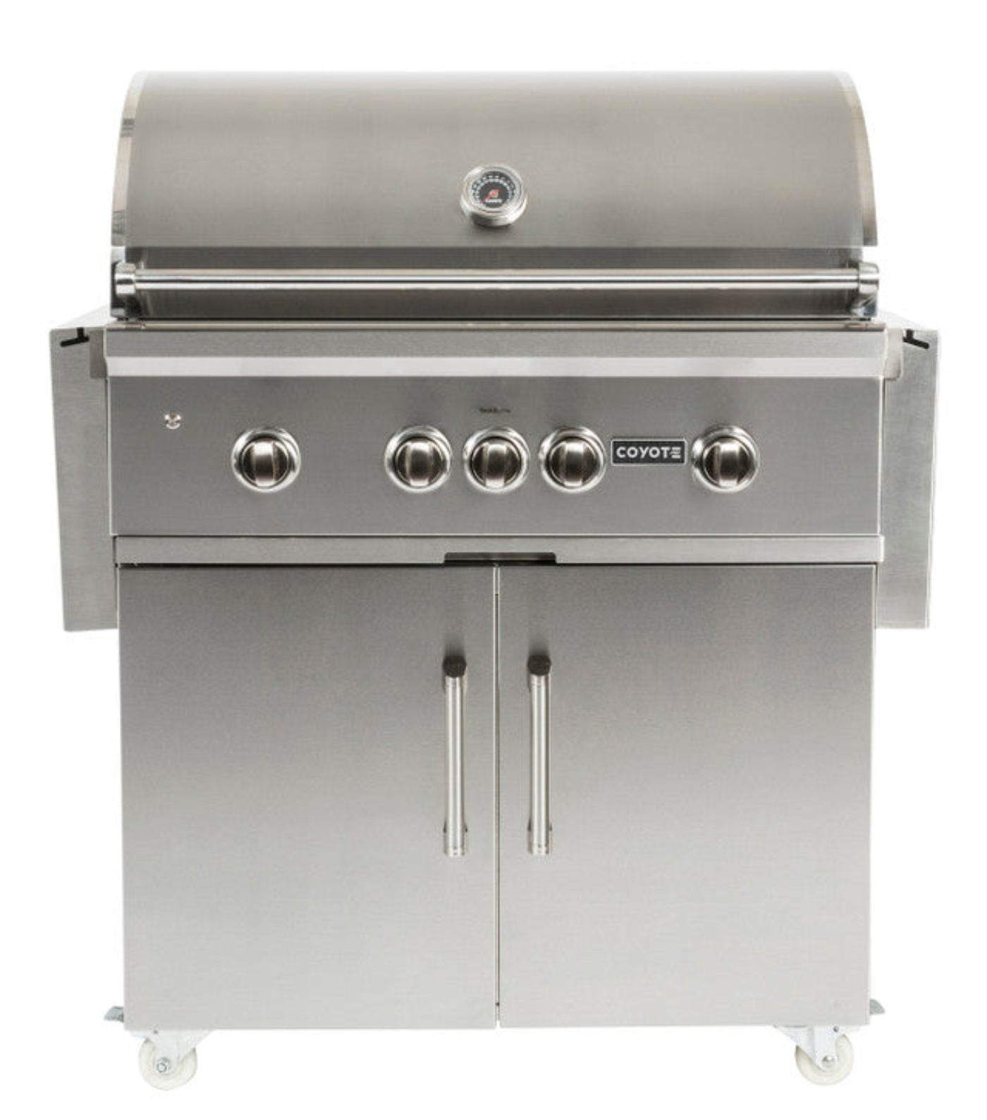 COYOTE S-SERIES 36" GRILL PACKAGE - INCLUDES GRILL W/ CART, CHARCOAL TRAY, SMOKER BOX, AND ROTISSERIE KIT - C2SL36