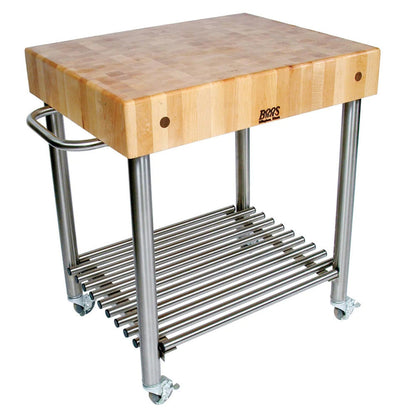 John Boos CUCD15 Cucina D'Amico Butcher Block Style Cart 30" x 24" - JBCUCD15