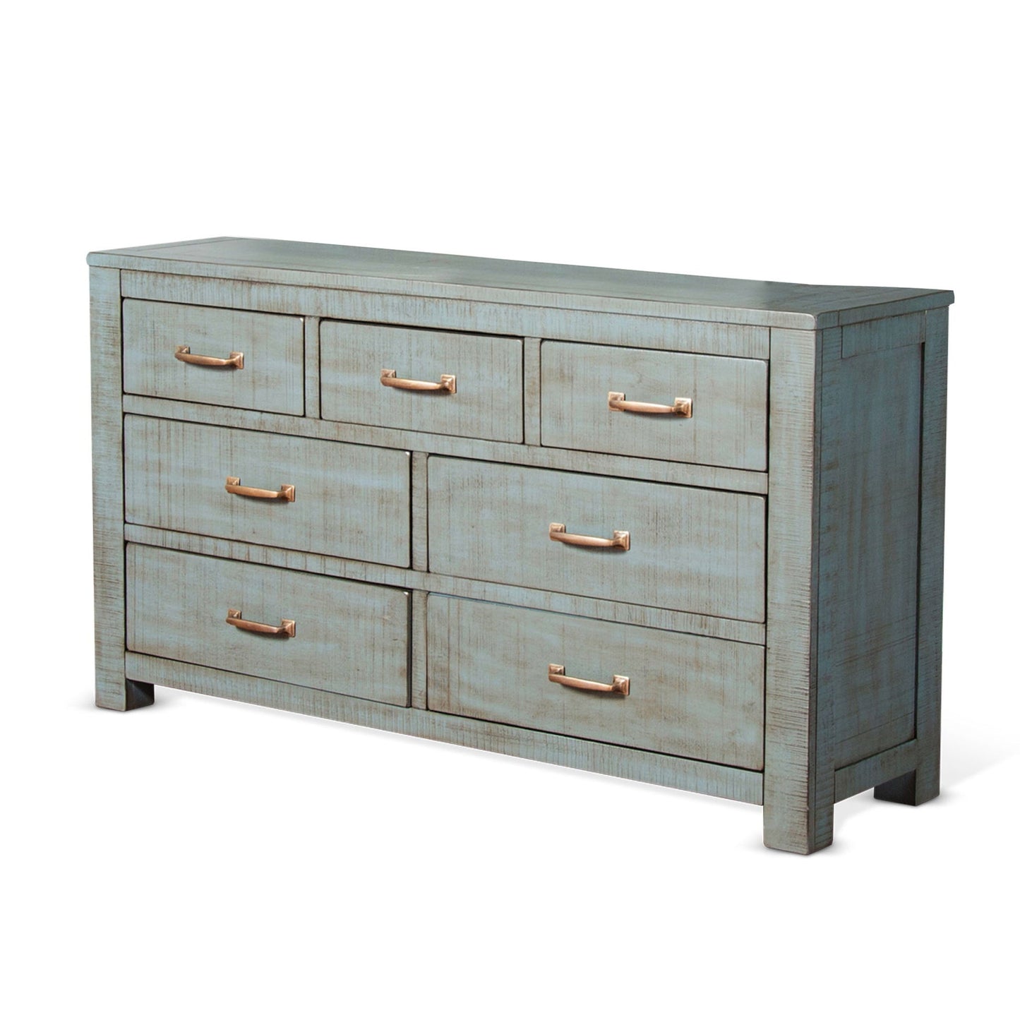 Sunny Designs Flex Life Ranch House - Rustic 7-Drawer Dresser - Little Boy Blue - 2319LB-D2