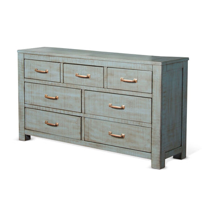 Sunny Designs Flex Life Ranch House - Rustic 7-Drawer Dresser - Little Boy Blue - 2319LB-D2