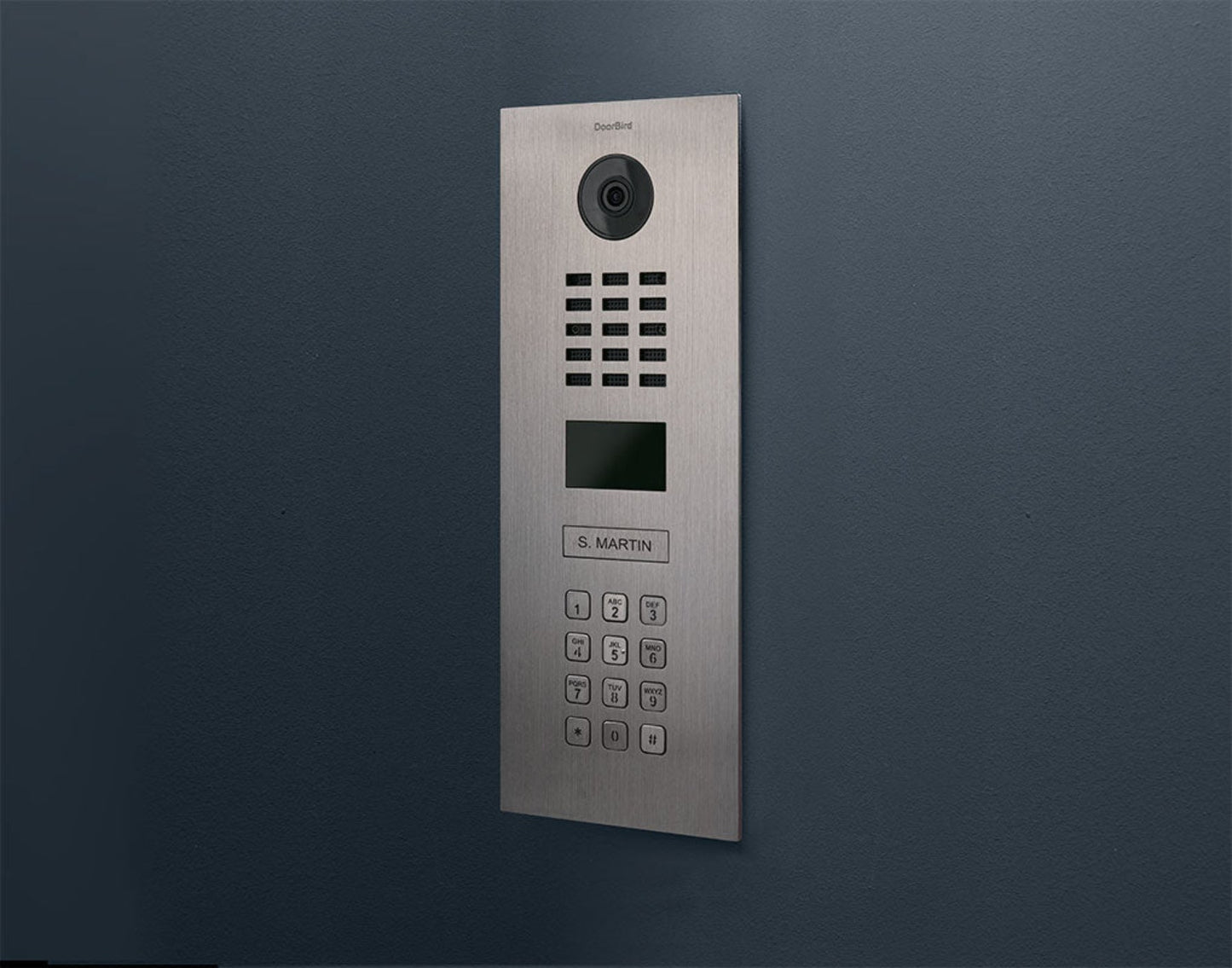 DoorBird D2101KV IP Video Intercom, 1 Call Button in Turquoise Blue, RAL 5018 - 423884588
