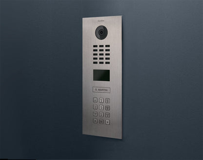 DoorBird D2101KV IP Video Intercom, 1 Call Button in Turquoise Blue, RAL 5018 - 423884588
