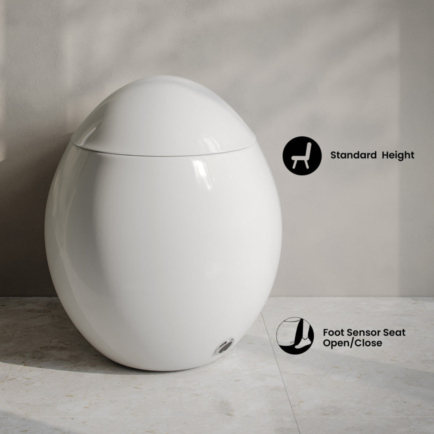 Swiss Madison Plaisir Smart One-Piece 1.28 GPF Single Flush Toilet in Glossy White - SM-ST0701GW