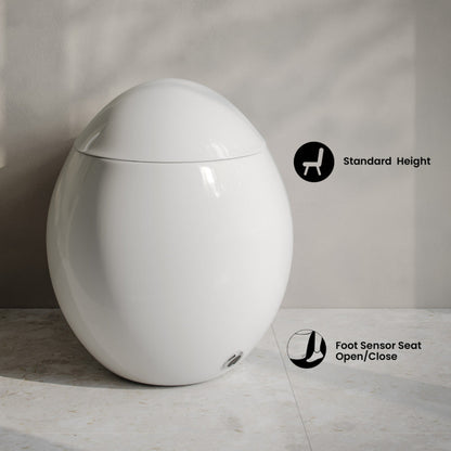 Swiss Madison Plaisir Smart One-Piece 1.28 GPF Single Flush Toilet in Glossy White - SM-ST0701GW
