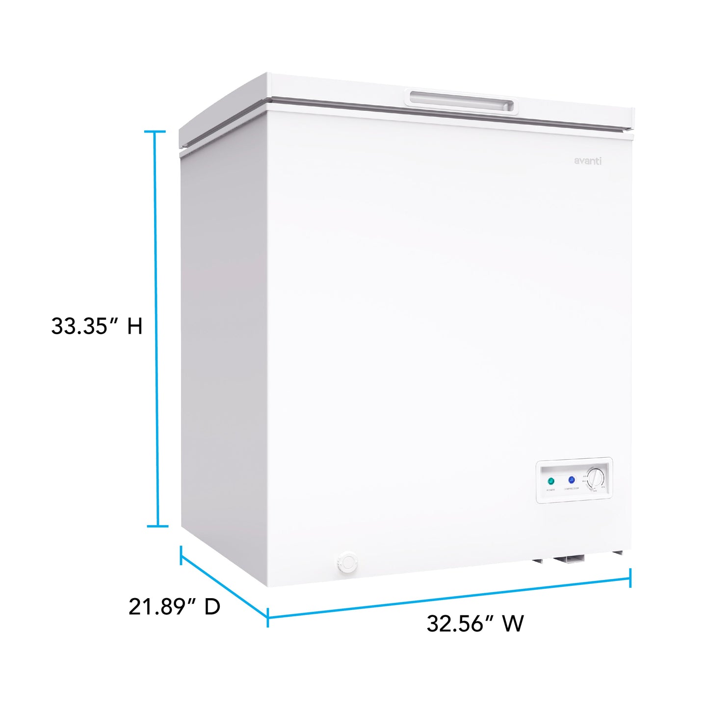 Avanti 7.0 cu. ft. Garage Ready Convertible Chest Freezer - CF7F0W