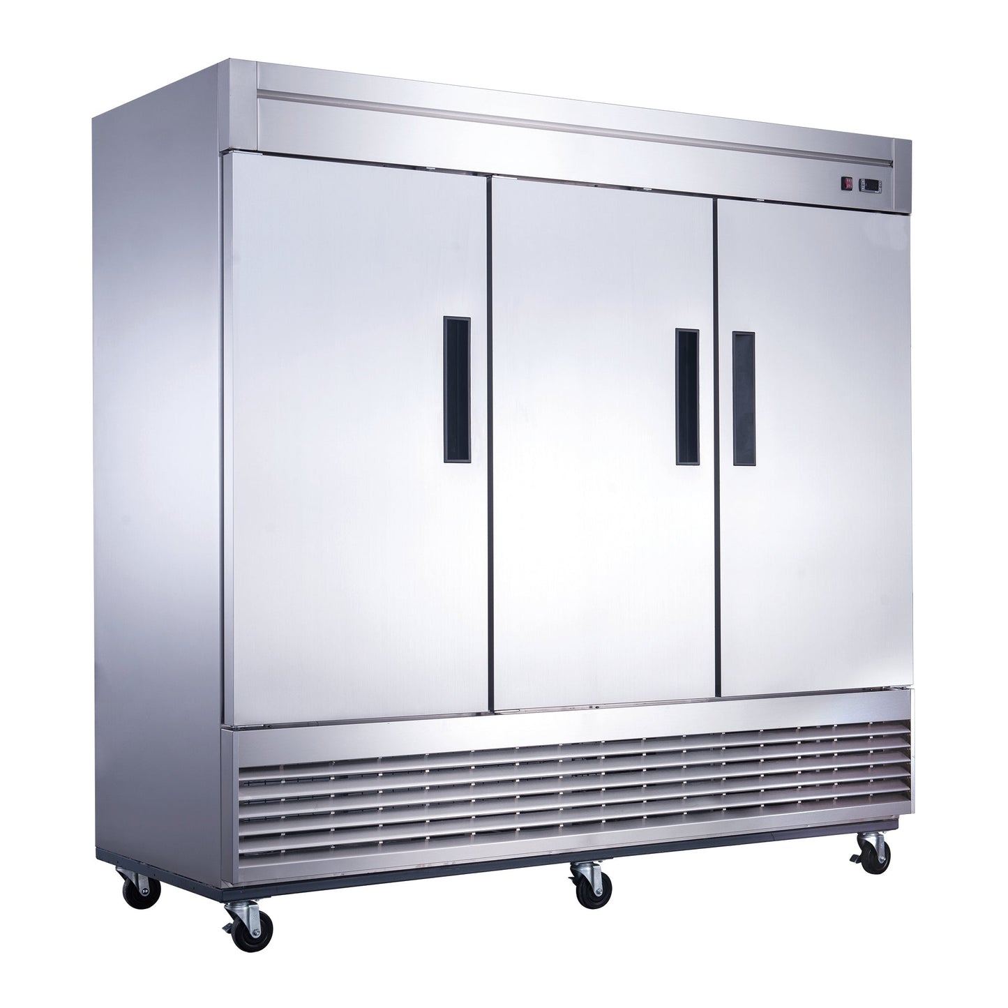 Chef AAA - T83F Commercial 83" Reach-In Freezer 3 Solid Door Stainless Steel 64 cu.ft. - T83F