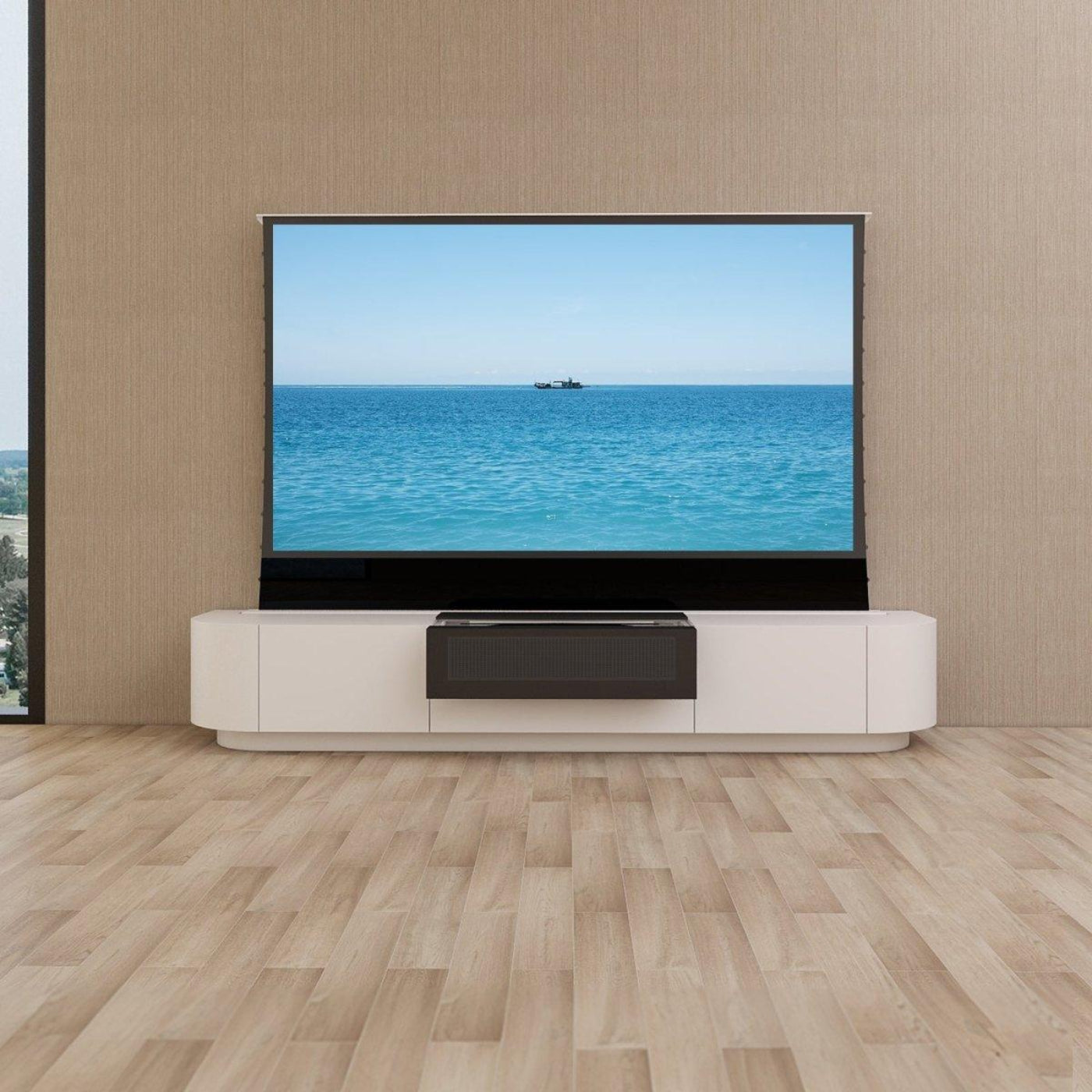VIVIDSTORM Motorized Laser TV Cabinet Florence - VC89FR100B