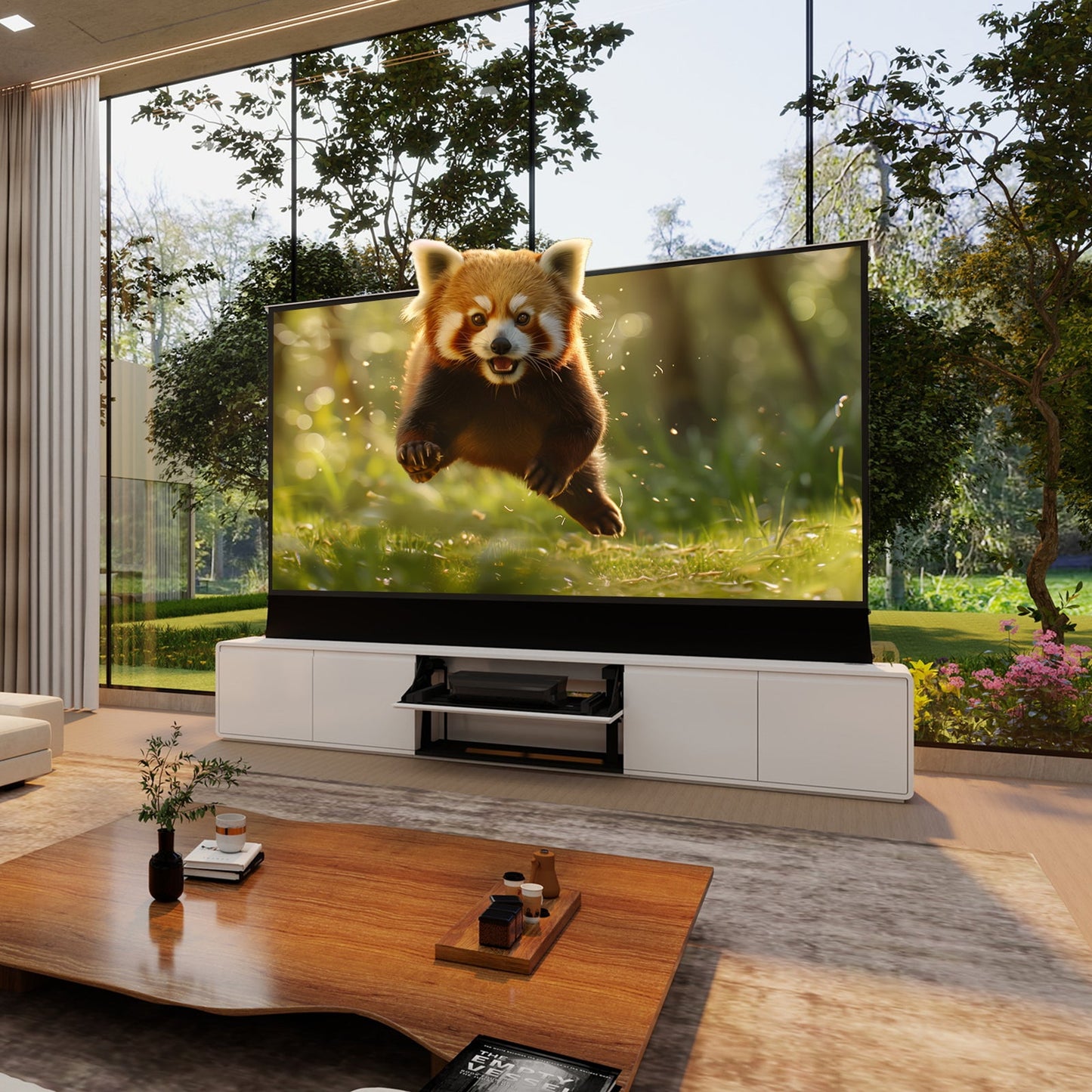 VIVIDSTORM Motorized Laser TV Cabinet Vienna - VC12VN100N