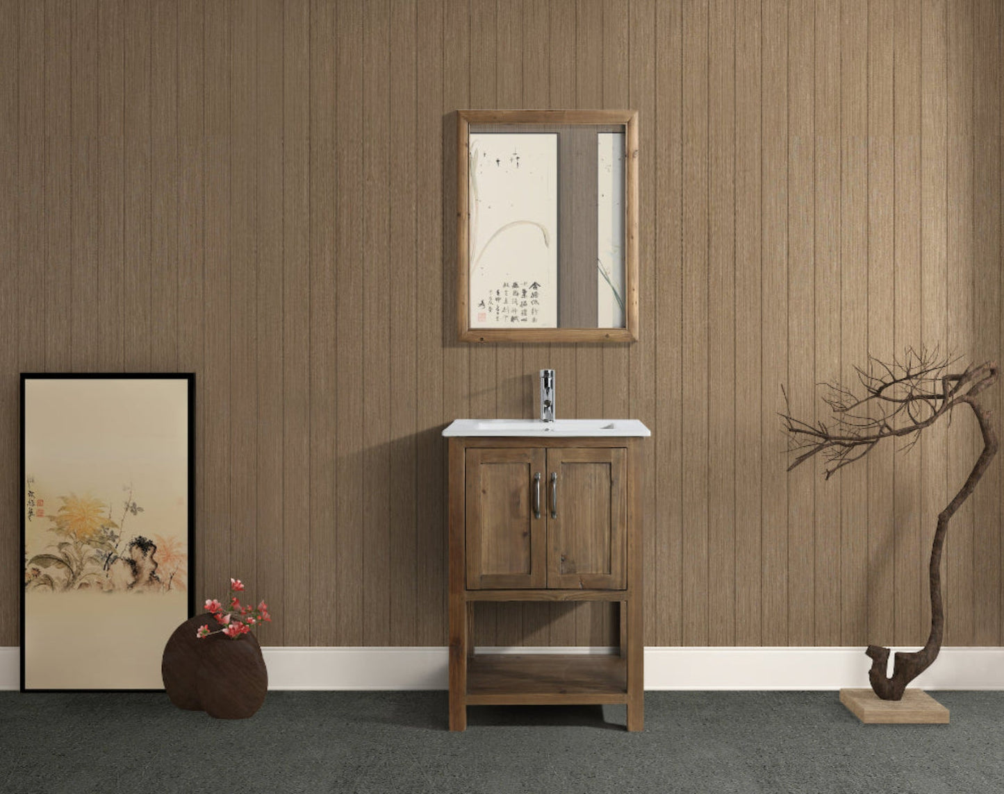 Char-Griller Austin 24" Single Sink Vanity in Walnut with Porcelain Top - SKU_1769839050854_986