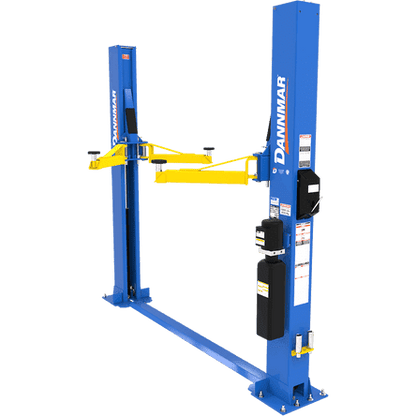 Dannmar D2-8F 8,000-lbs. Capacity Two-Post Lift / Floorplate / Includes Stackable Pads