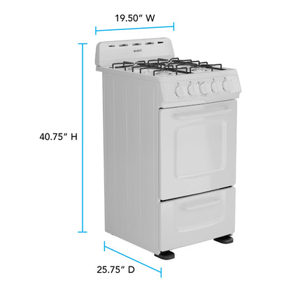 Avanti 20" Gas Range Oven - GRO20P0W
