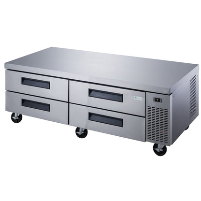 Chef AAA - Commercial 72" Chef Base Refrigerator 4 Drawer 1100lbs Capacity - TCB72-D4