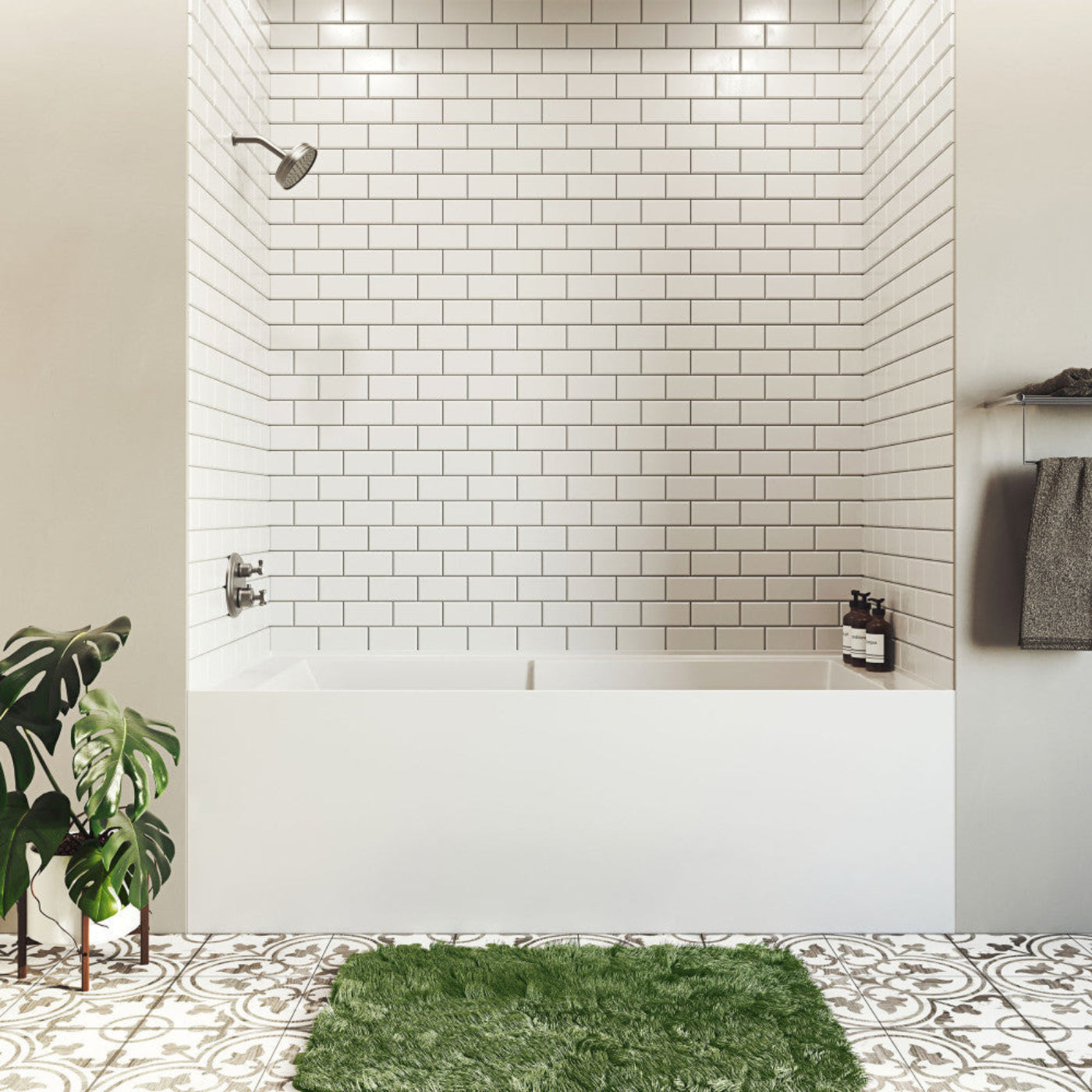 Swiss Madison Voltaire 72" x 36" Left-Hand Drain Alcove Bathtub with Apron and Armrest - SM-AB556