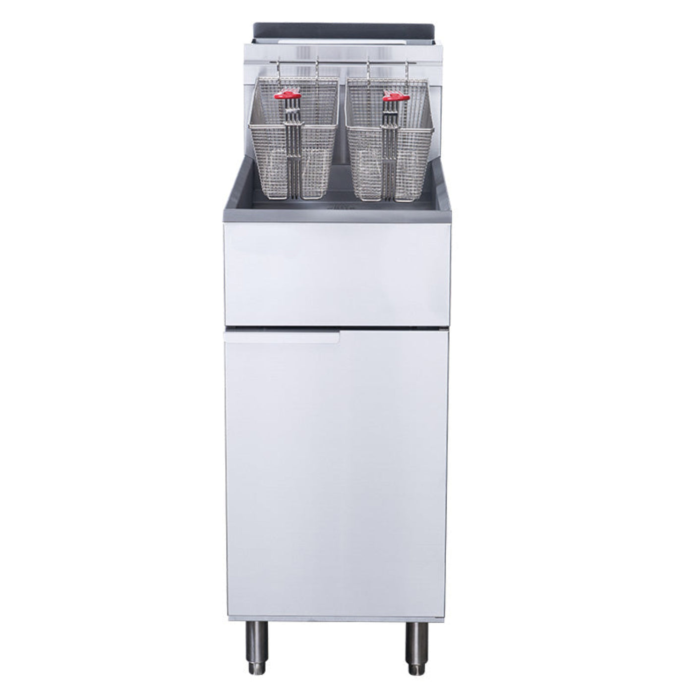 Chef AAA - TCF4-LPG Commercial 50lbs Liquid Propane Gas Fryer with 4 Tube Burners - TCF4-LPG
