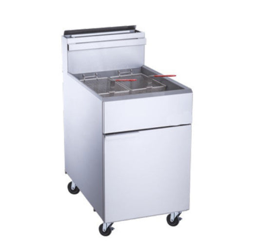 Chef AAA Commercial 70lbs Natural Gas Fryer with 5 Tube Burners - TCF5-NG