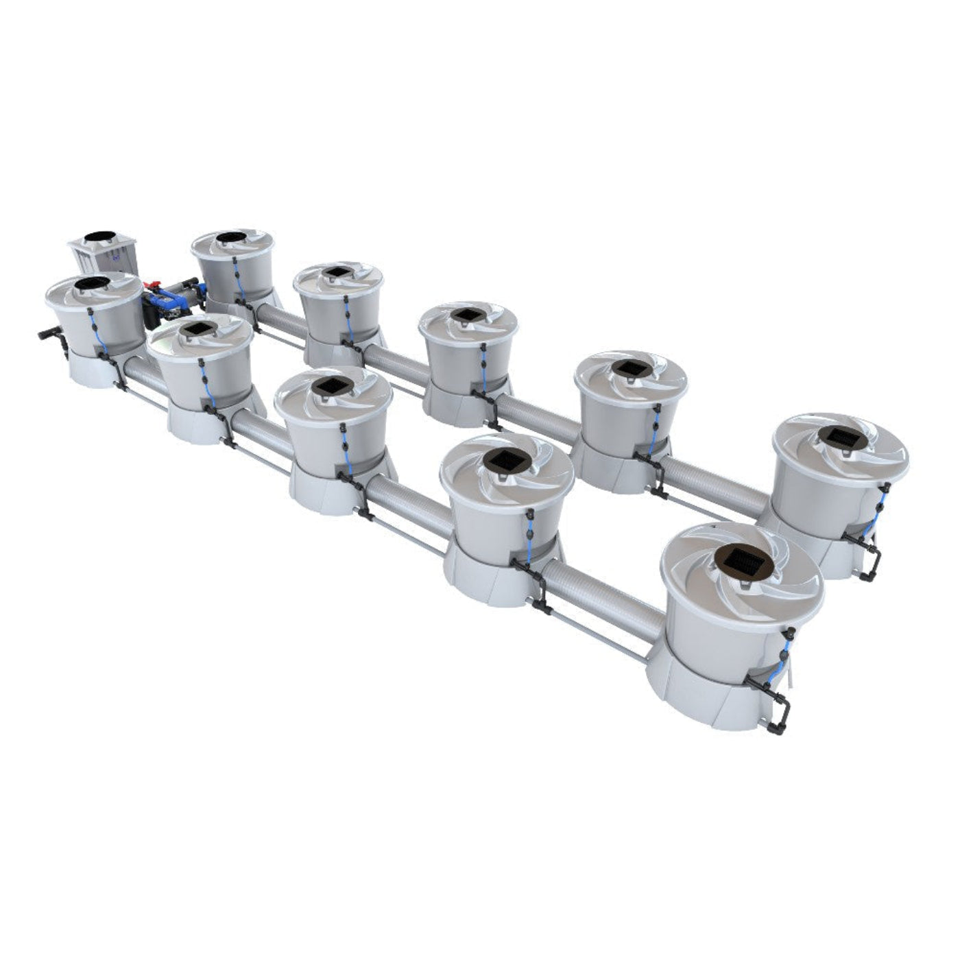 Alien Hydroponics 10 Pot (2 Row) V-System RDWC - BD100-0210