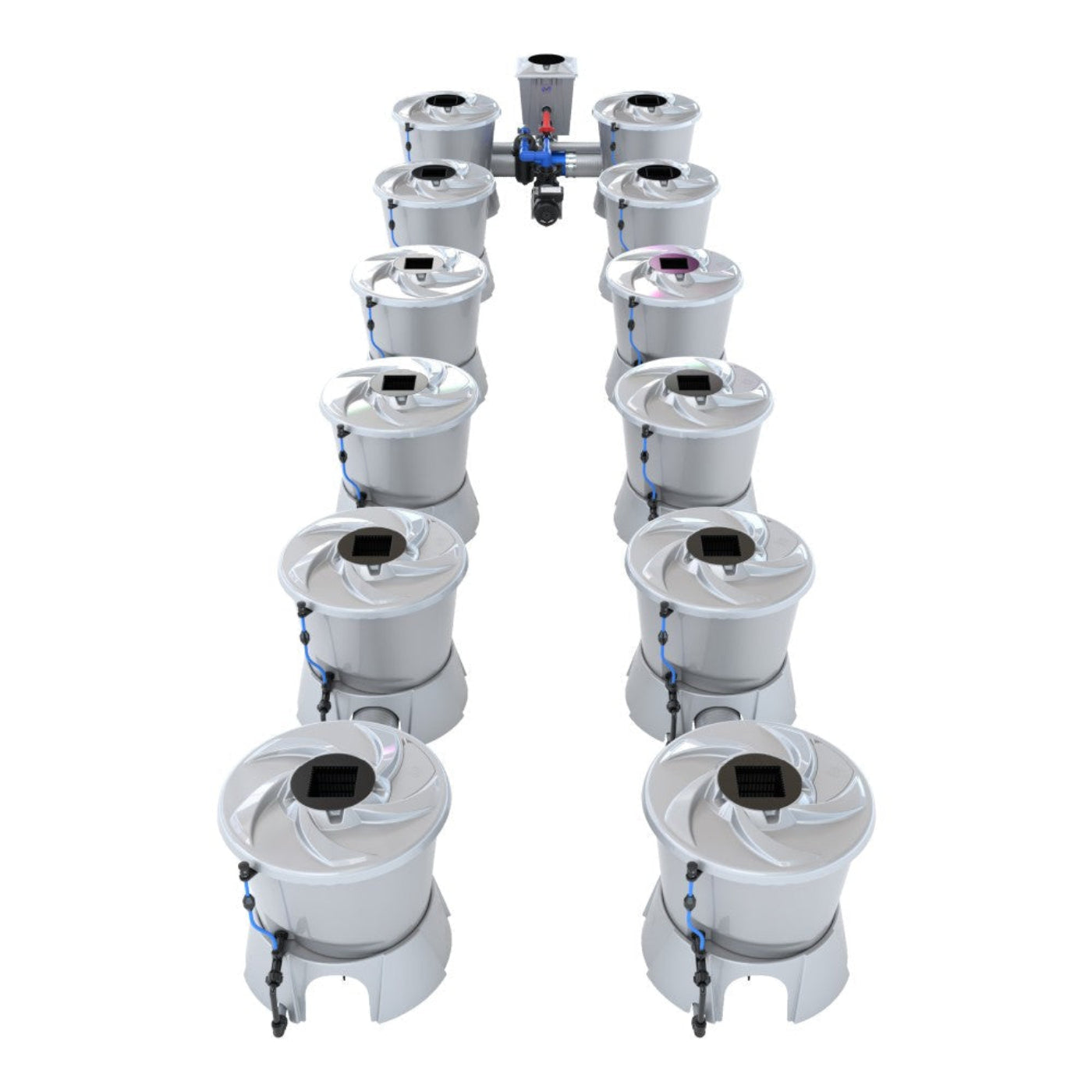 Alien Hydroponics 12 Pot (2 Row) V-System RDWC - BD100-0212