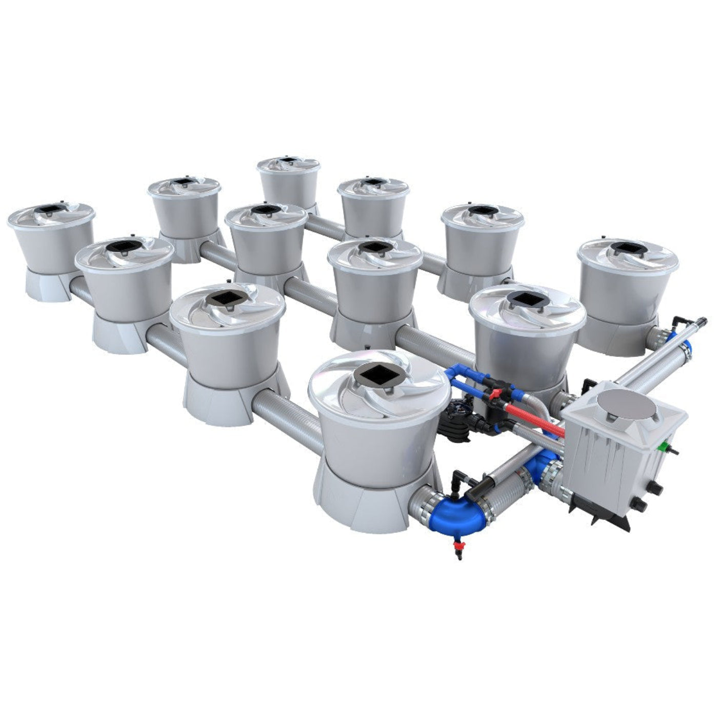 Alien Hydroponics 12 Pot (3 Row) V-System RDWC - BD100-0312