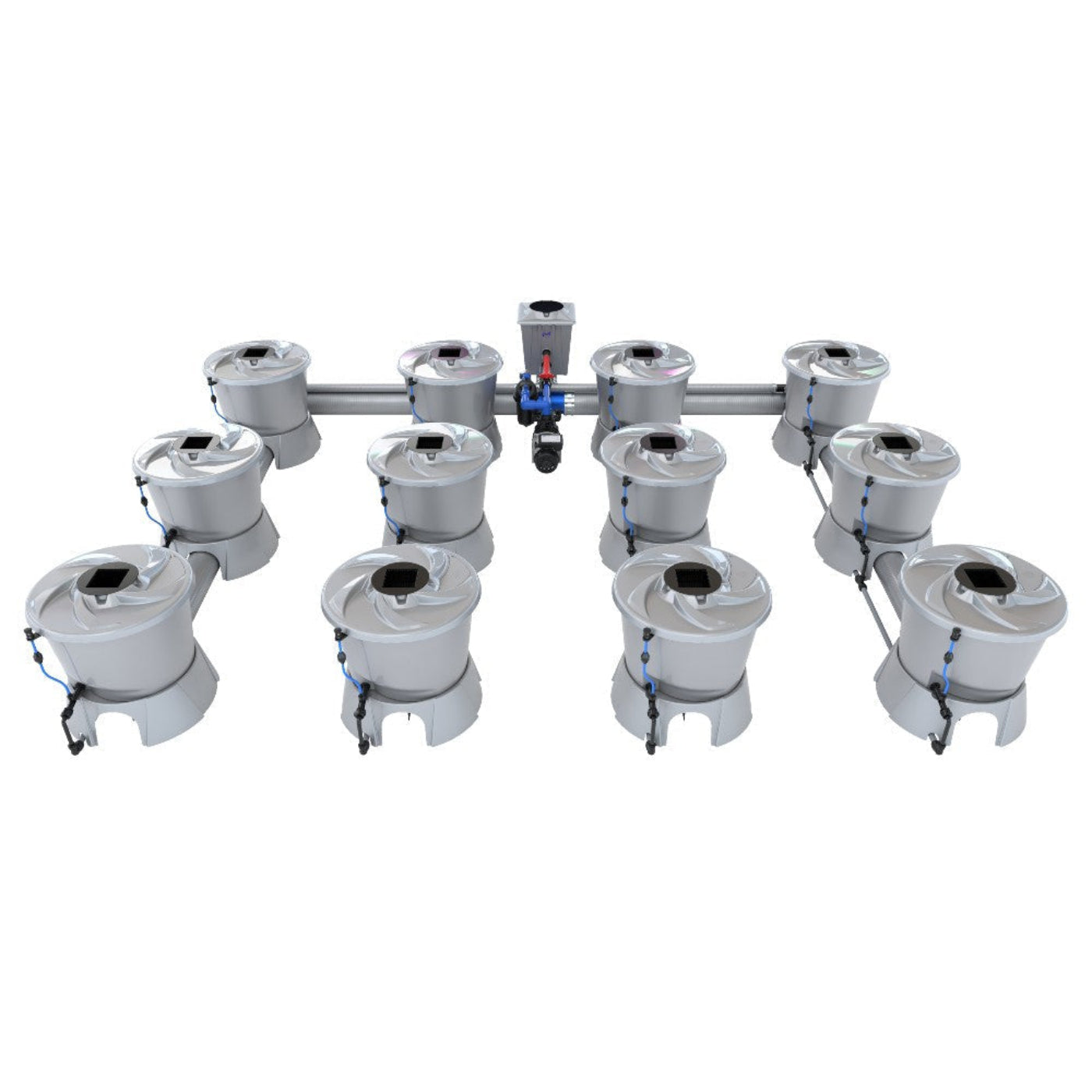Alien Hydroponics 12 Pot (4 Row) V-System RDWC - BD100-0412