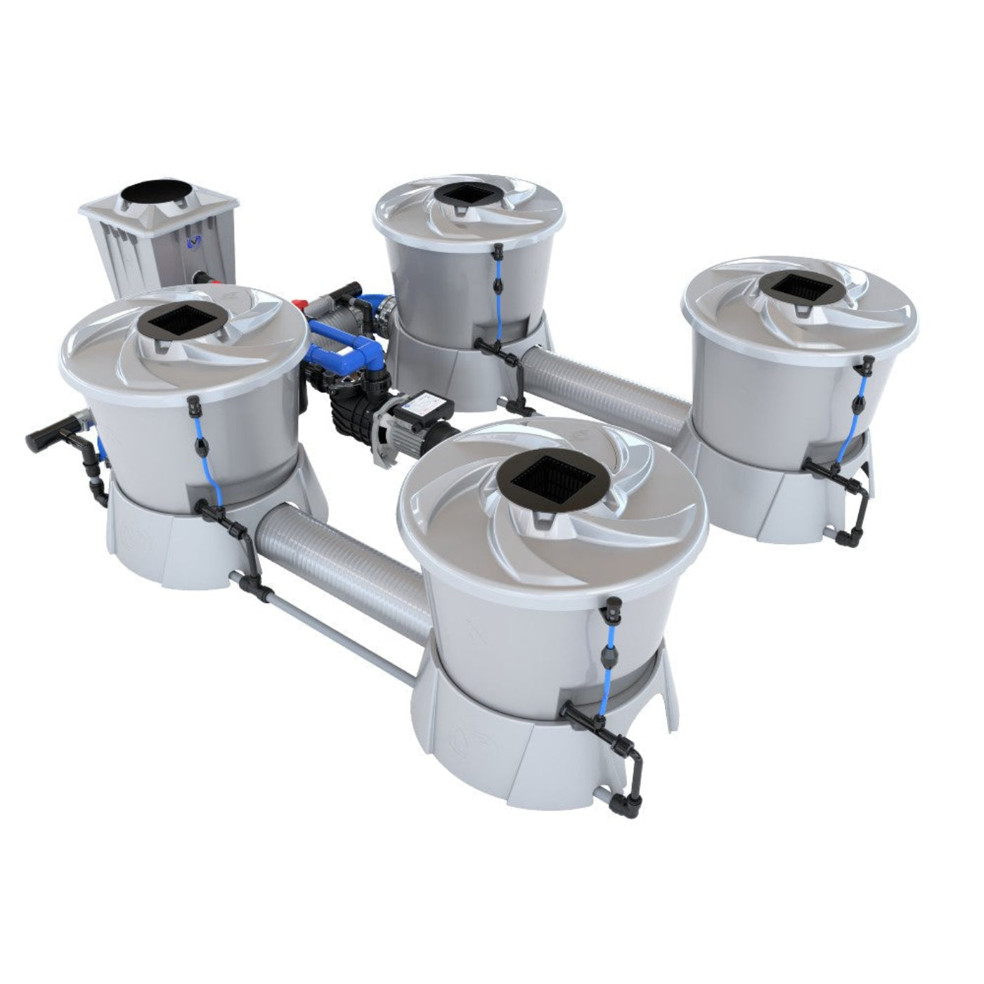 Alien Hydroponics 4 Pot (2 Row) V-System RDWC - BD100-0204