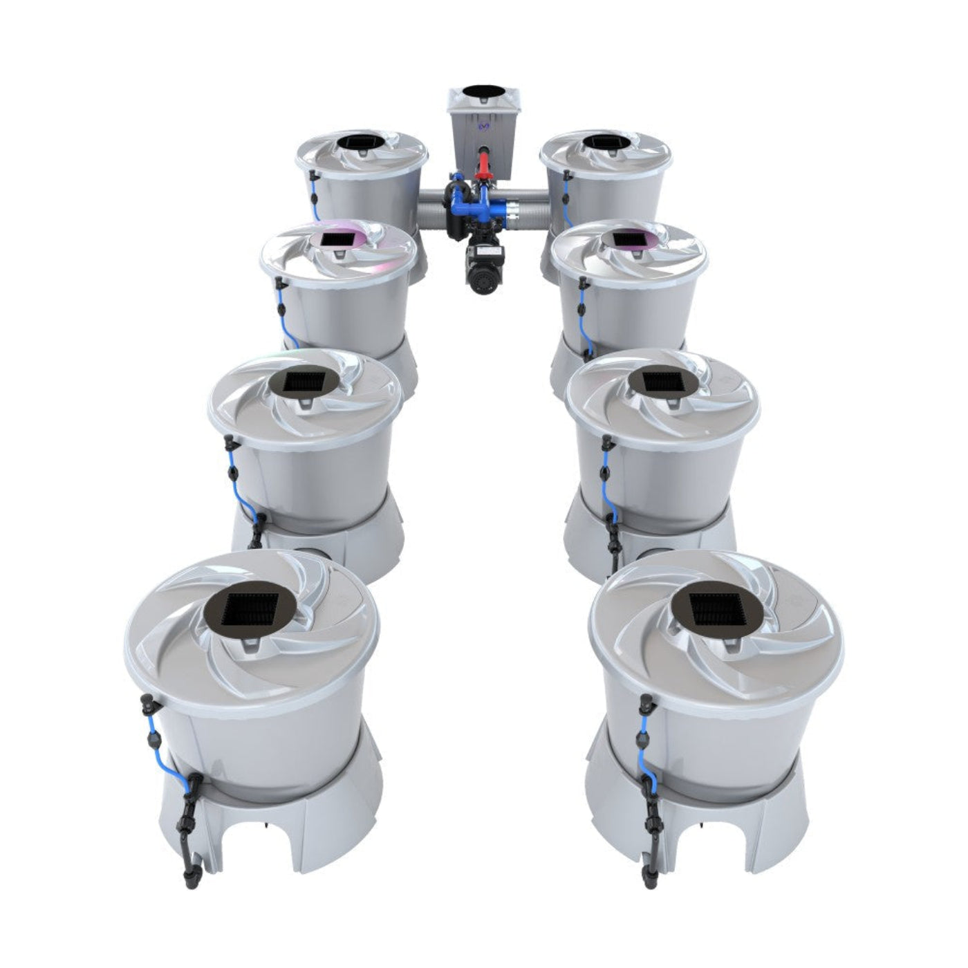 Alien Hydroponics 8 Pot (2 Row) V-System RDWC - BD100-0208