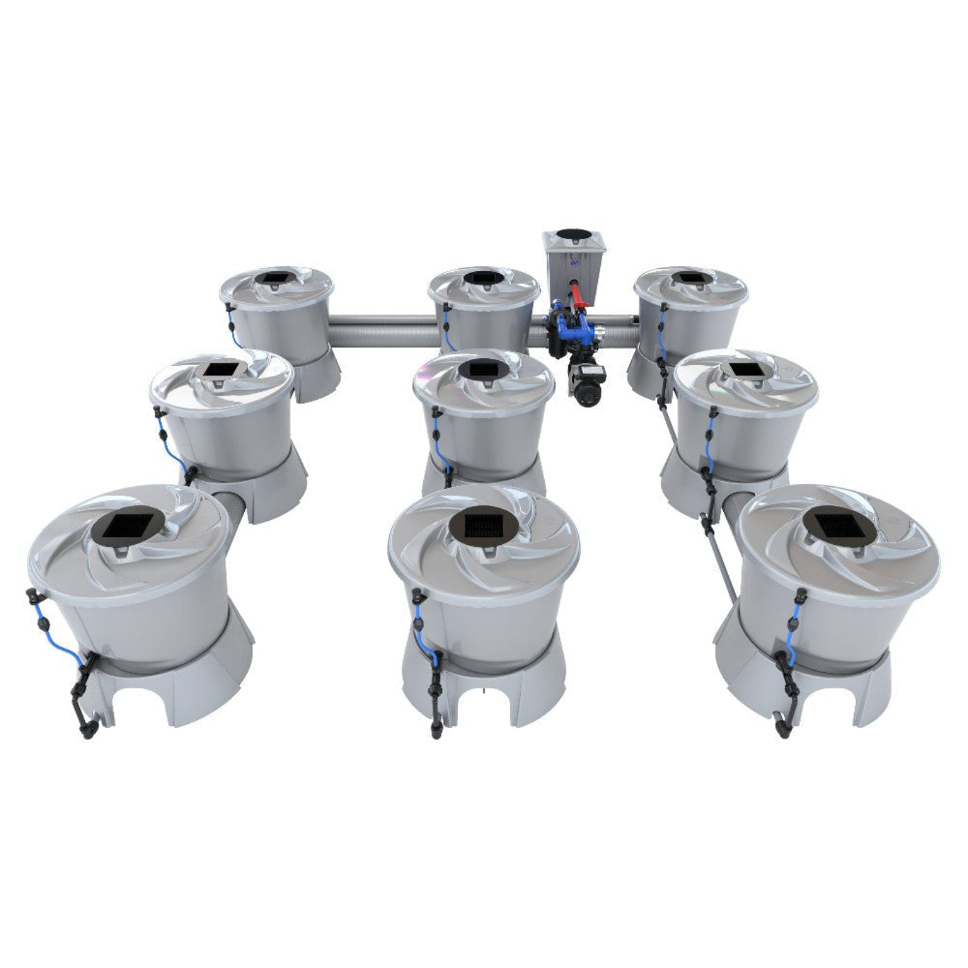 Alien Hydroponics 9 Pot (3 Row) V-System RDWC - BD100-0309