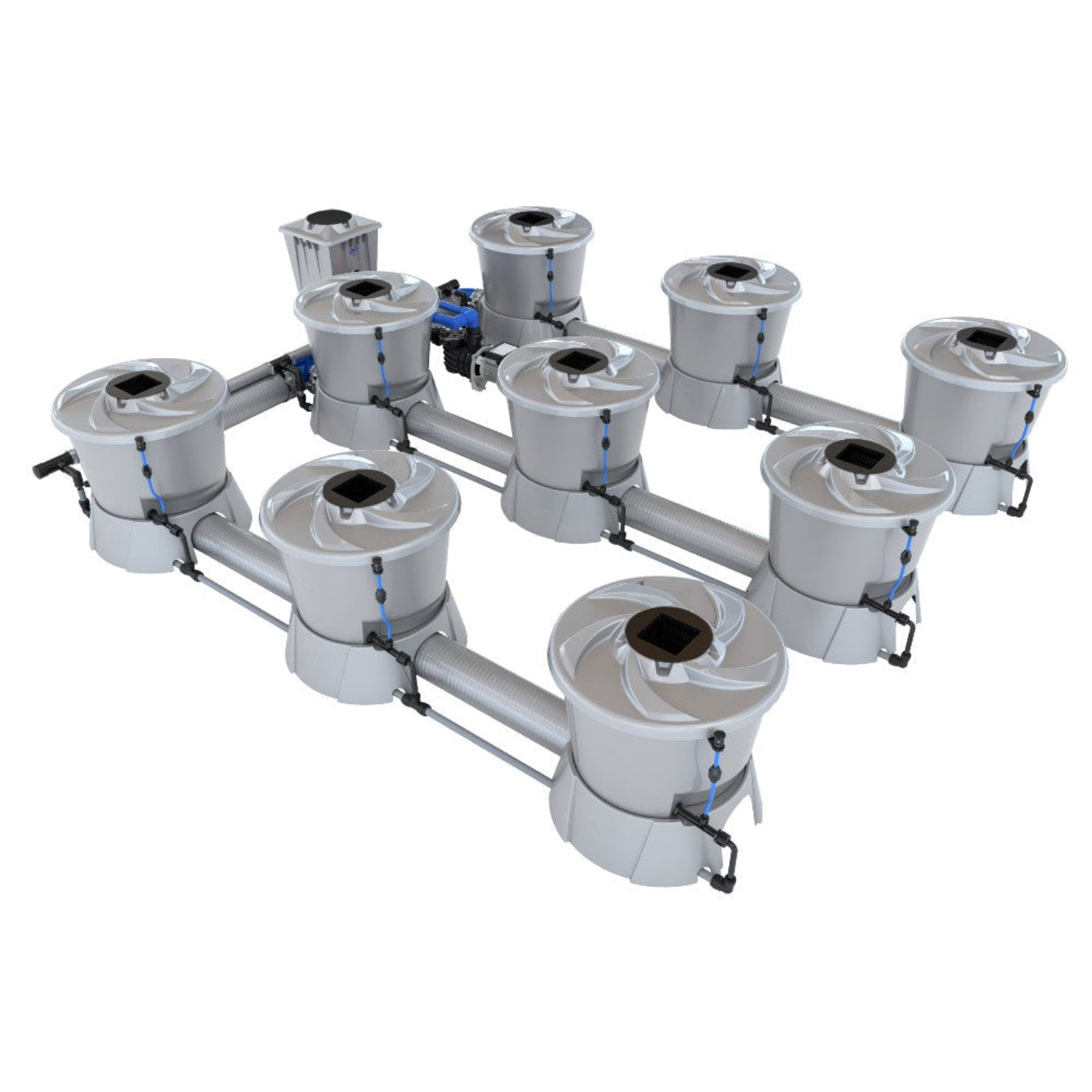 Alien Hydroponics 9 Pot (3 Row) V-System RDWC - BD100-0309