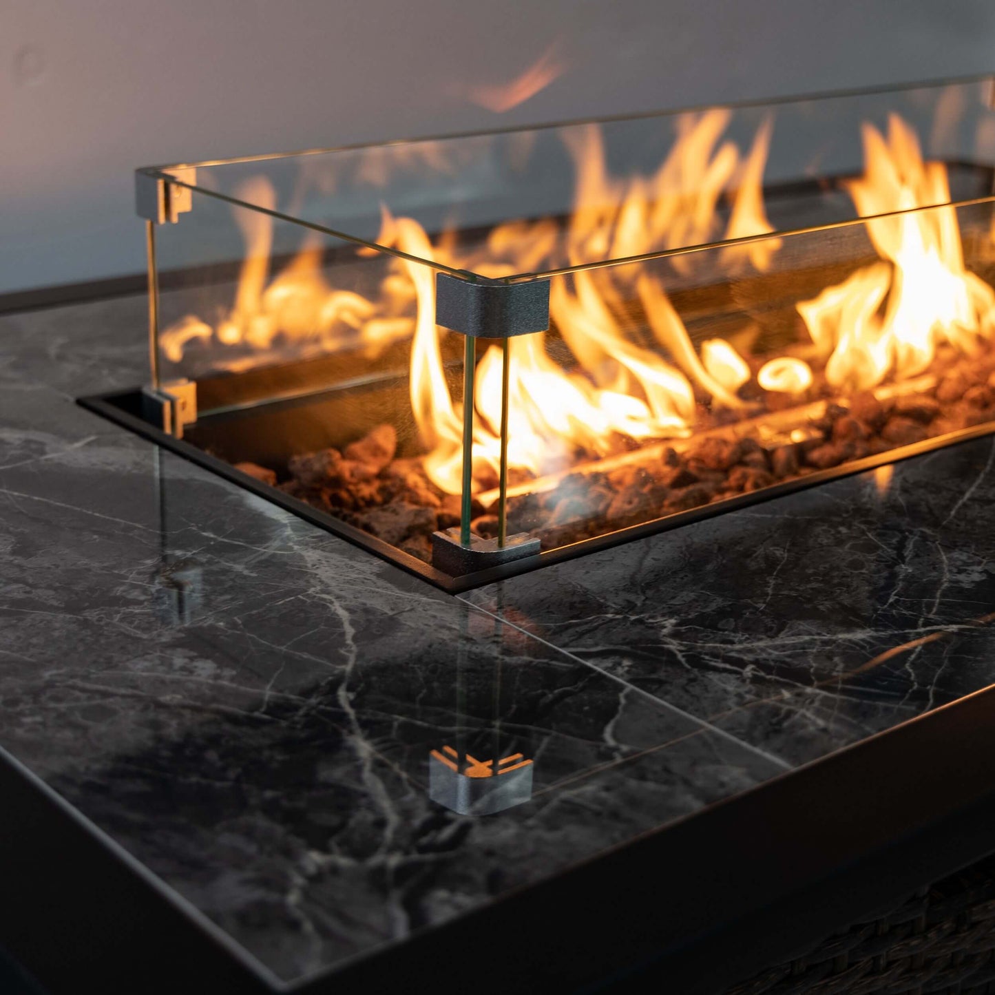 Deko Living 52-inch 50,000 BTU Brown Portable Wicker Propane Gas Fire Pit  - COB10002