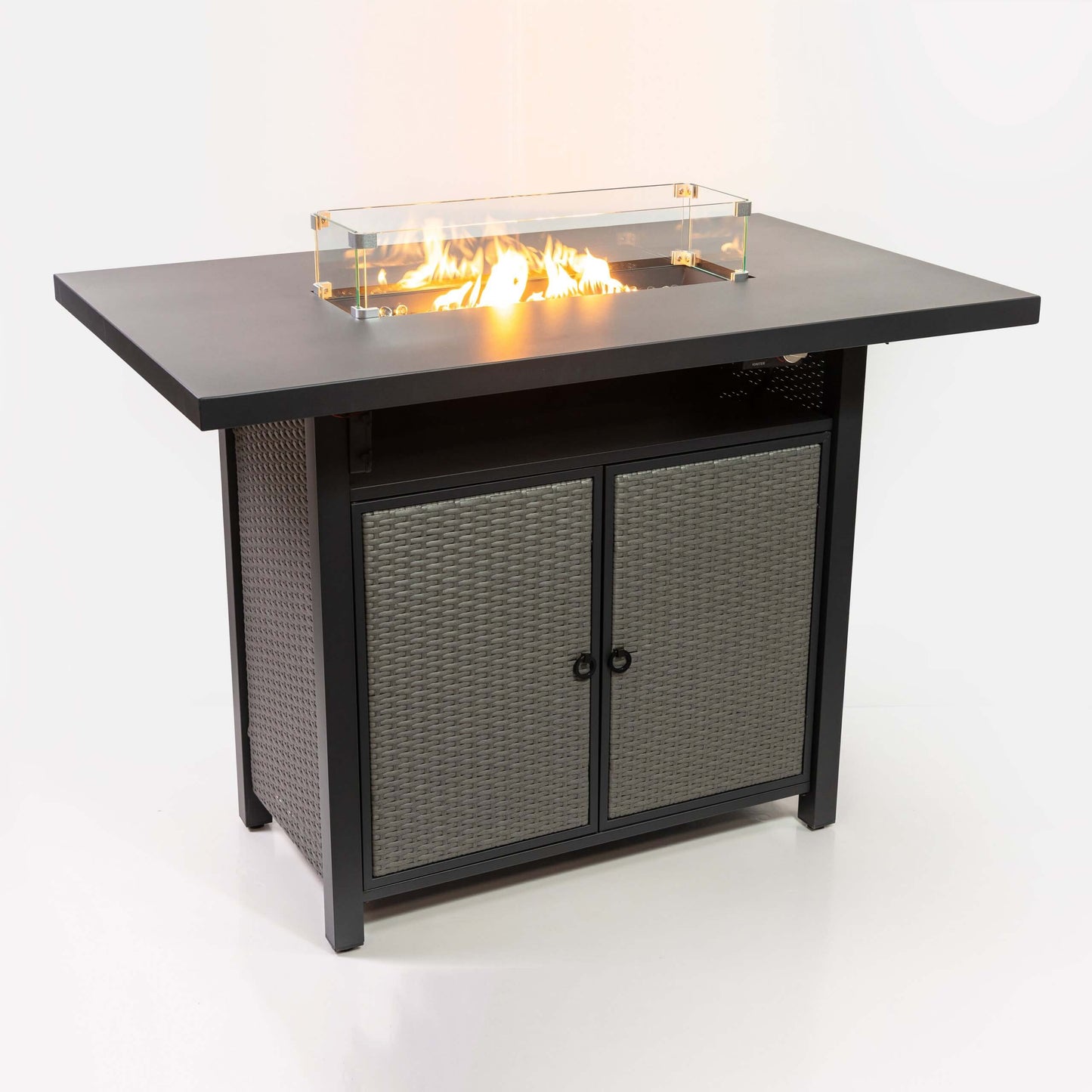 Deko Living 55 Inch Outdoor Rectangular 40,000 BTU Propane Barstool Firetable  - COB10005