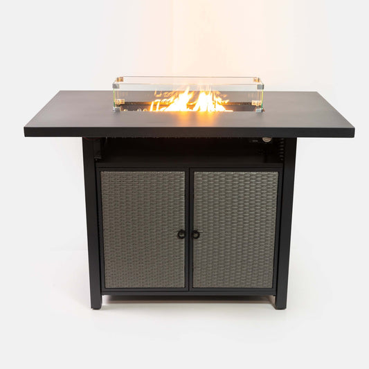 Deko Living 55 Inch Outdoor Rectangular 40,000 BTU Propane Barstool Firetable  - COB10005