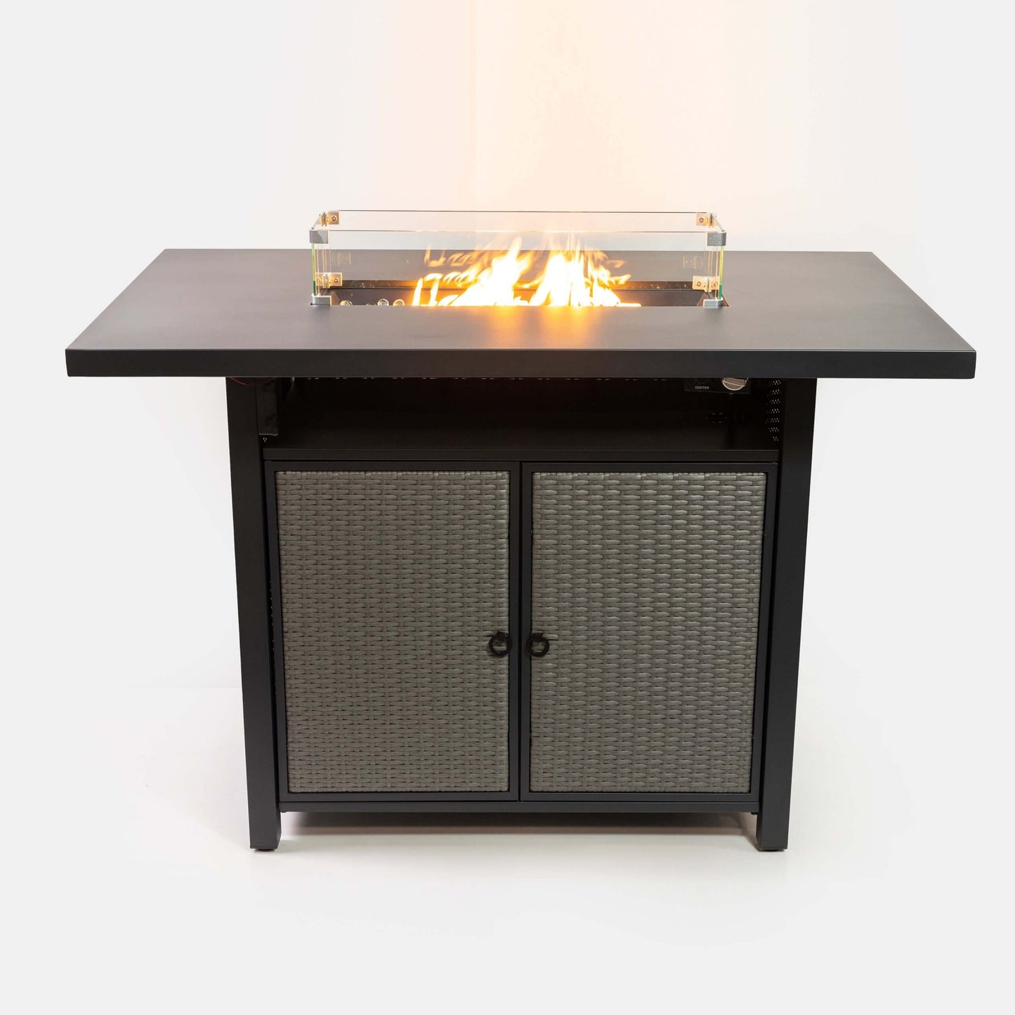 Deko Living 55 Inch Outdoor Rectangular 40,000 BTU Propane Barstool Firetable  - COB10005