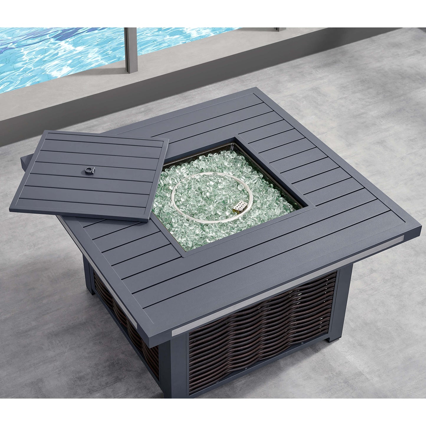 Deko Living Avola Outdoor Patio Set & Firepit  - COP30902