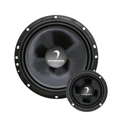 Diamond Audio 6.5" DES Series 3-Way Component System w/Aluminum Dome Tweeter and Crossovers - DES365C