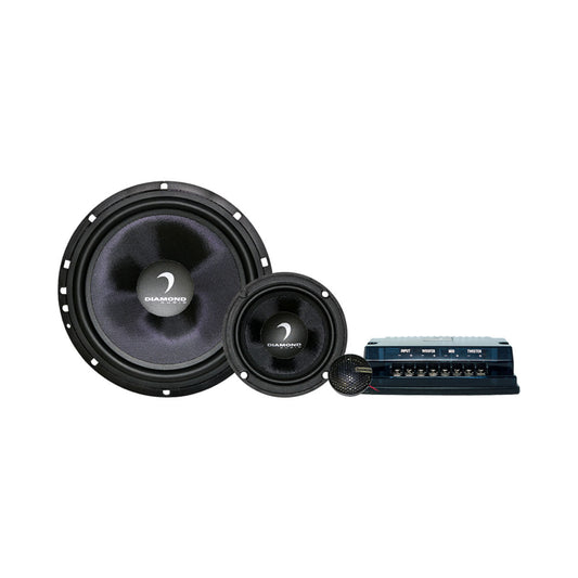 Diamond Audio 6.5" DES Series 3-Way Component System w/Aluminum Dome Tweeter and Crossovers - DES365C