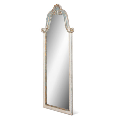 Park Hill Collection Vestibule Full-Length Carved Wood Mirror - Elegant Rustic Design for Glamorous Home Décor -  EWI26161